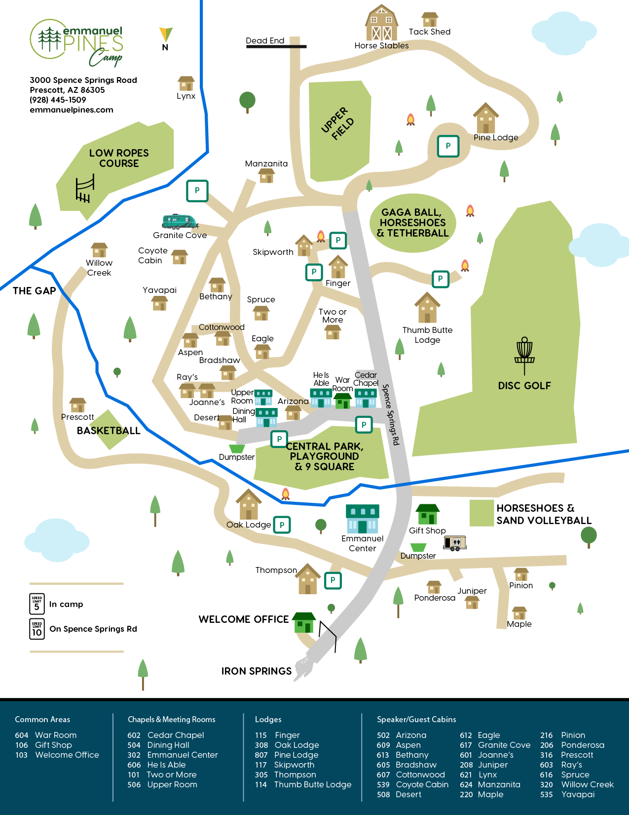 Emmanuel Pines Camp Map 2026 Click to download the Emmanuel Pines Camp Map